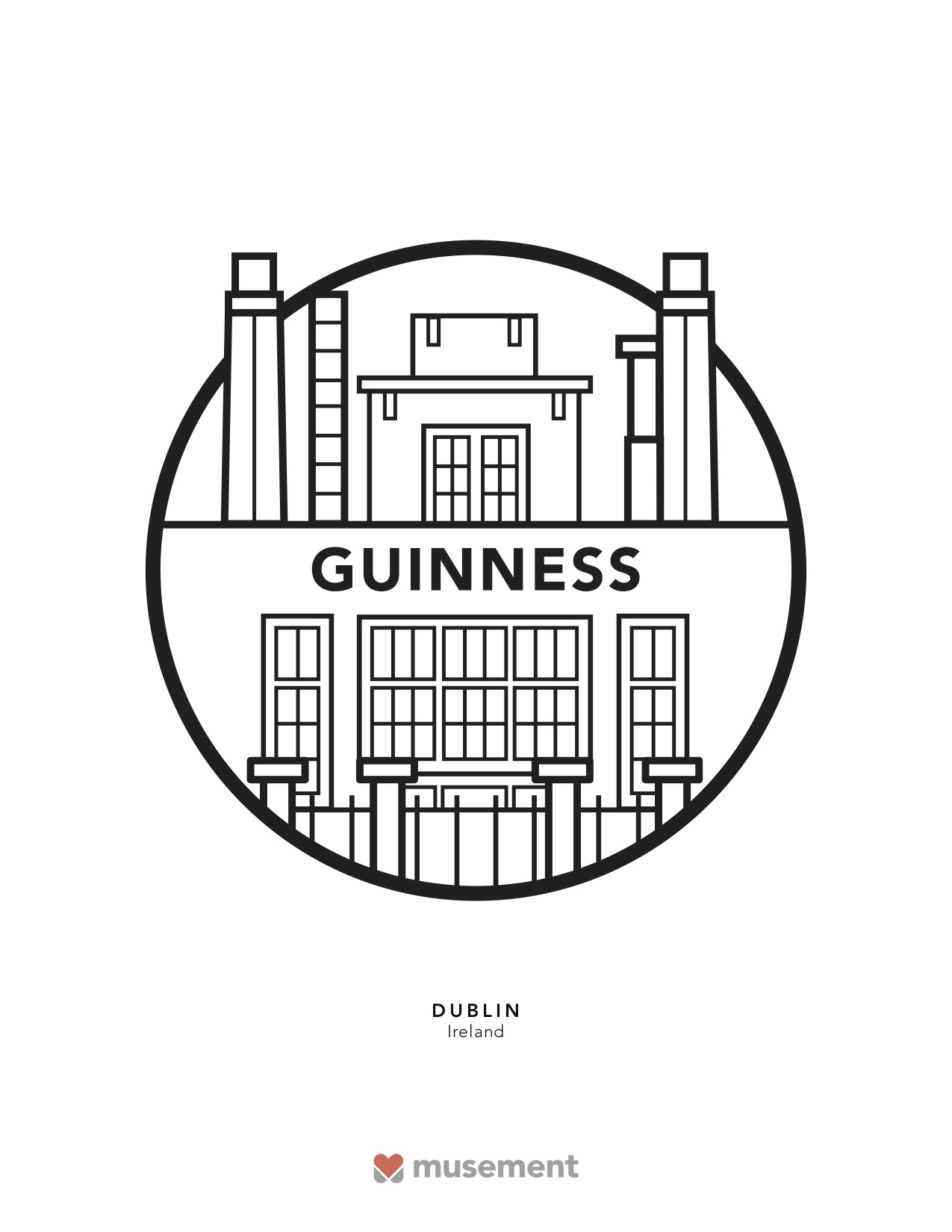 Musement travel coloring book Dublin