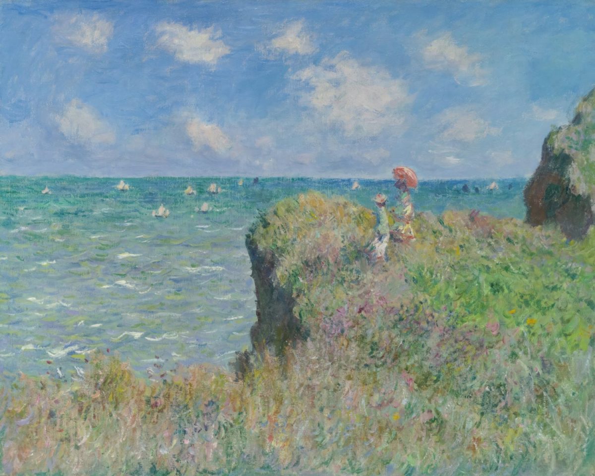 The Cliff Walk at Pourville by Monet