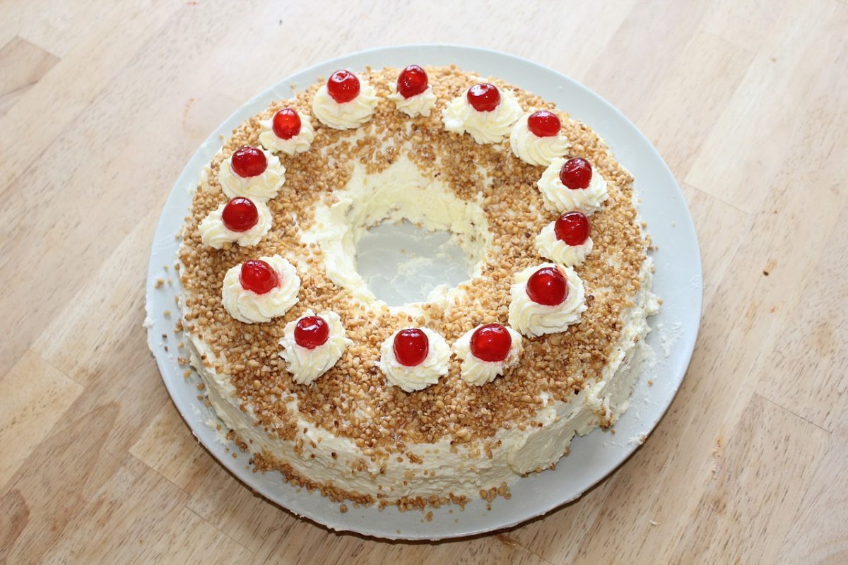 Traditional German cake: Frankfurter Kranz Kuchen