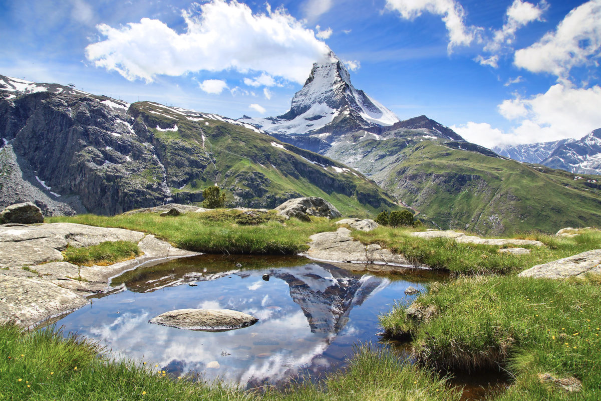 Summer holidays in the Alps