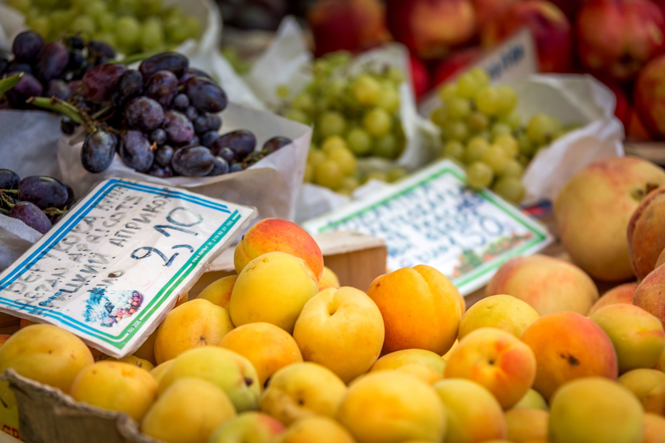 food market in crete