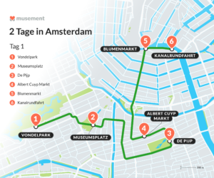 Map day 1 in Amsterdam